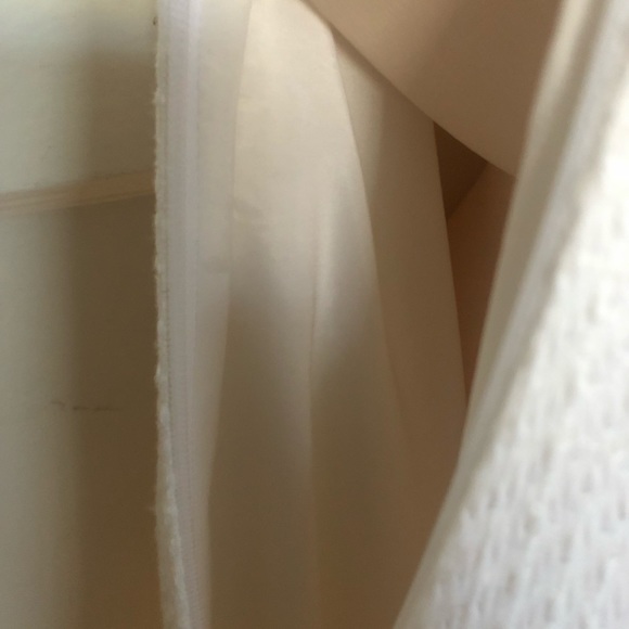 Tahari White Cross Stitch Dress Size 2 - Picture 6 of 7